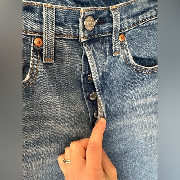 Levi's 501 S Skinny Jeans Indigo Sky - Dark Wash - Picture 9 of 17